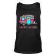 Camper Happy Summer Camp Camping Leopard Glamping Camping Tank Top