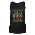 Christmas Jolly Af Ugly Sweater Xmas For Vacation Tank Top