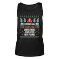 Computer Error 404 Ugly Christmas Sweater Not Found Tank Top