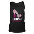 Crush Breast Cancer Awareness Bling Pink Ribbon Tank Top