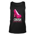 Crush Breast Cancer Breast Cancer Bling Pink Ribbon Tank Top