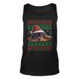 Cute Rottweiler Dog Lover Santa Hat Ugly Christmas Sweater Tank Top