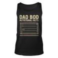 Dad Bod Nutritional Facts Funny Father Unisex Tank Top
