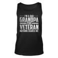 Im A Dad Grandpa And A Veteran Papa Husband Usa Flag Veteran Tank Top
