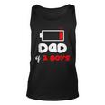 Dad Of 2 Boys Funny 2 Sons Daddy Of Two Boys Fathers Day Unisex Tank Top