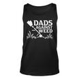 Dads Against Weed Gardening Dad Joke Lawn Mowing Dad Tank Top