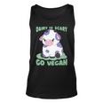 Dairy Is Scary Go Vegan Cow Lovers Hilarious Vegan Parody Unisex Tank Top
