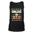 Fighting Ginjas Gingerbread Man Ugly Christmas Sweater Tank Top