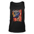 Firefighter American Flag Pride Hand Fire Service Lover Tank Top