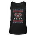 Firefighter Ugly Christmas Sweater Fireman Xmas Tank Top