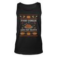 Food Comas And Fat Pants Ugly Christmas Sweater Thanksgiving Tank Top