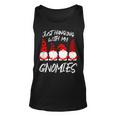Funny Elves Christmas Gnomies Matching Family Pajama Costume Gift For Women Unisex Tank Top