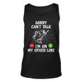 Funny Fishing Im On My Other Line Fisherman Bass Fishing Unisex Tank Top