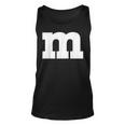 Letter M Chocolate Candy Halloween Team Groups Costume Tank Top
