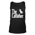 Funny The Catfather Fathers Day Cat Dad Pet Owner Gift Men Unisex Tank Top