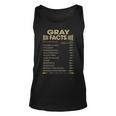 Gray Name Gift Gray Facts Unisex Tank Top