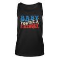 Groovy Baby Youre A Firework 4Th Of July American Flag Unisex Tank Top