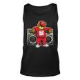 Hip Hop Teddy Bear Hip Hop Anniversary Graffiti Boombox Tank Top