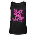 Hot Pink Black Girl Magic Stars Melanin Black Queen Woman Unisex Tank Top