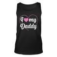 I Love My Daddy Heart Father Papa Pappi Dad Unisex Tank Top