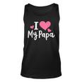 I Love My Papa Awesome Heart Dad Fathers Day Cool Kids Unisex Tank Top
