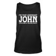 John Personal Name Funny John Unisex Tank Top