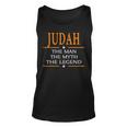 Judah Name Gift Judah The Man The Myth The Legend V2 Unisex Tank Top