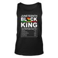 Junenth Black King Nutrition Facts Fathersday Blackfather Unisex Tank Top