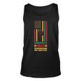 Junenth - Fist - Flag - 1865 - Remembering Our Ancestors Unisex Tank Top