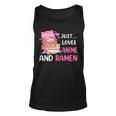Just A Girl Who Loves Anime And Ramen Japan Anime Unisex Tank Top