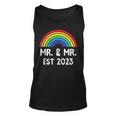Just Married Engaged Lgbt Gay Wedding Mr And Mr Est 2023 Unisex Tank Top