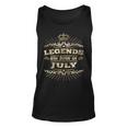Legends Are Born In July King Queen Crown King Funny Gifts Unisex Tank Top