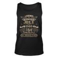 Legends Were Born In July 1980 43 Year Old Birthday Gifts Unisex Tank Top
