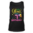 Let's Glow It's My 7Th Birthday Celebration Birthday Party Tank Top