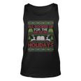 Librarian Ugly Christmas Book Lover Ugly Xmas Sweater Tank Top