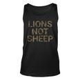 Lions Not Sheep Natural Brush Camo Graphic Unisex Tank Top