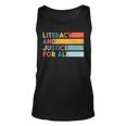 Literacy And Justice For All Protect Libraries Banned Books Tank Top