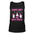 Lunch Lady Boo Crew Pumpkin Breast Cancer Halloween Tank Top