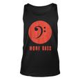 Musician More Bass Music Note Distressed Guitar Player Gift Unisex Tank Top
