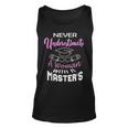 Never Underestimate A Woman With A Masters Degree Graduate Unisex Tank Top