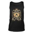 Never Underestimate Alyssa Personalized Name Unisex Tank Top