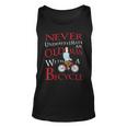 Never Underestimate An Old Man With A Bicycle Gift Grandpas Gift For Mens Unisex Tank Top