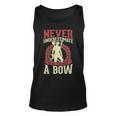 Never Underestimate An Old Man With A Bow Archery Dad Unisex Tank Top