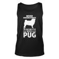Never Underestimate An Old Man With A Pug Gift For Mens Unisex Tank Top