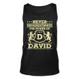 Never Underestimate David Personalized Name Unisex Tank Top