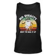 No Diggity Bout To Bag It Up Cute Ghost Halloween Tank Top