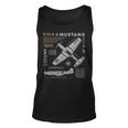 P-51 Mustang Wwii Fighter Plane Us Military Aviation Design Unisex Tank Top