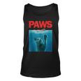 Paws Kitten Meow Parody Funny Cat Lover Gift For Women Unisex Tank Top