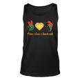 Peace Love Junenth Pride Black Girl And King Pride Month Tank Top