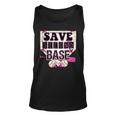 Pink Baseball Breast Cancer Awareness Save Second 2Nd Base Tank Top
